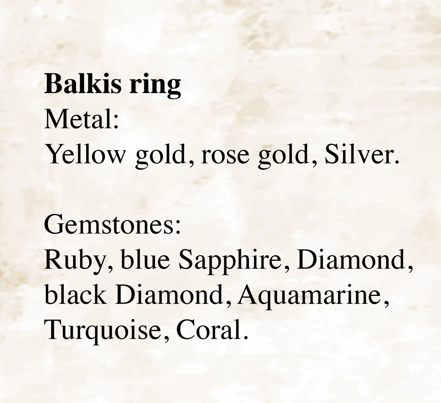 Balkis Ring